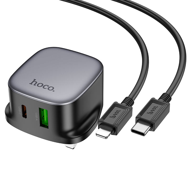 Wall charger “CS32B Rich” PD20W + QC3.0 UK cable set