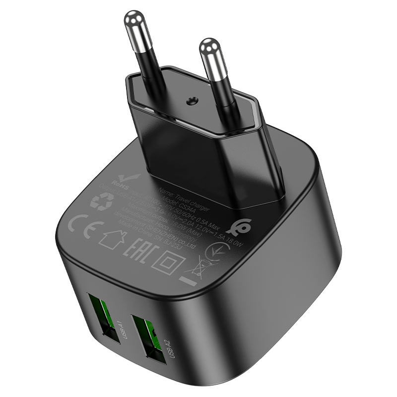 Wall charger “CS34A Rayo” QC3.0 EU cable set
