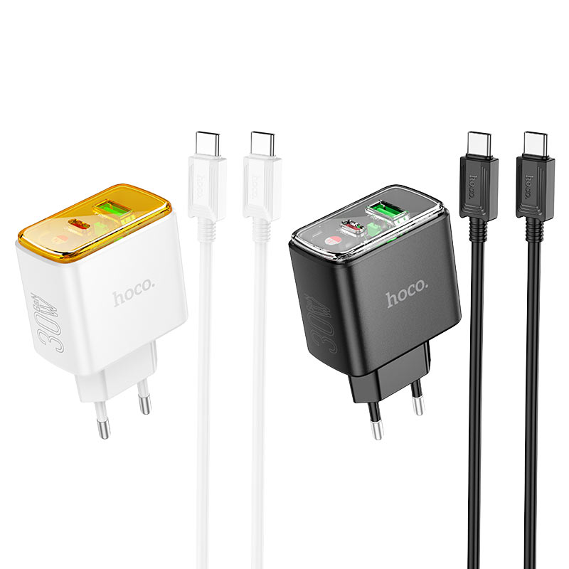 Wall charger “CS42A Smart” PD30W + QC3.0 EU cable set