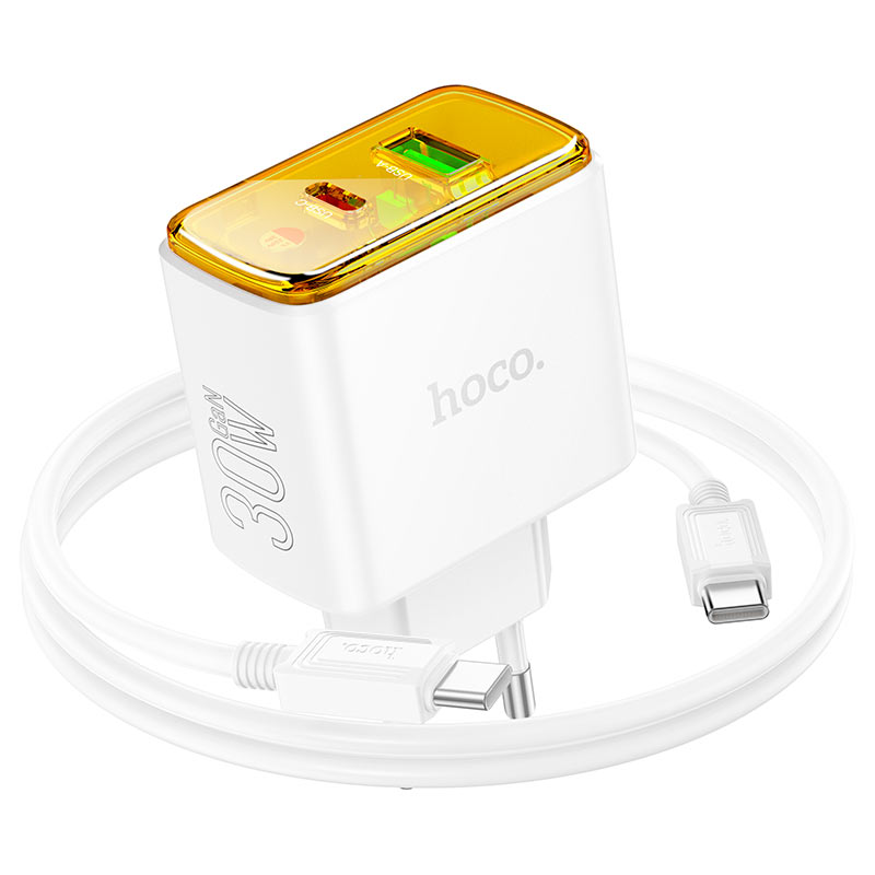 Wall charger “CS42A Smart” PD30W + QC3.0 EU cable set