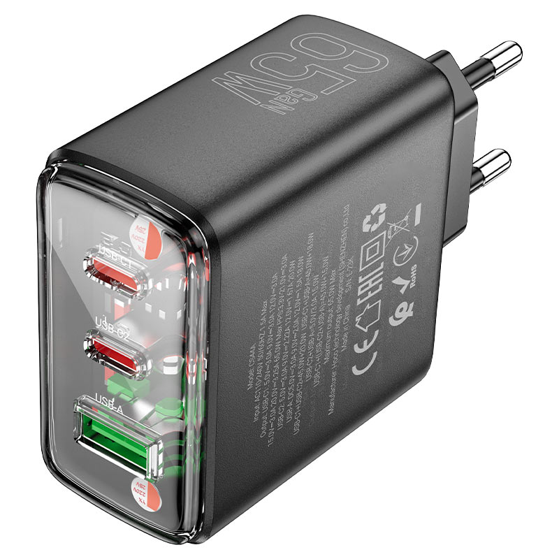 Wall charger “CS44A Smart” PD65W EU cable set