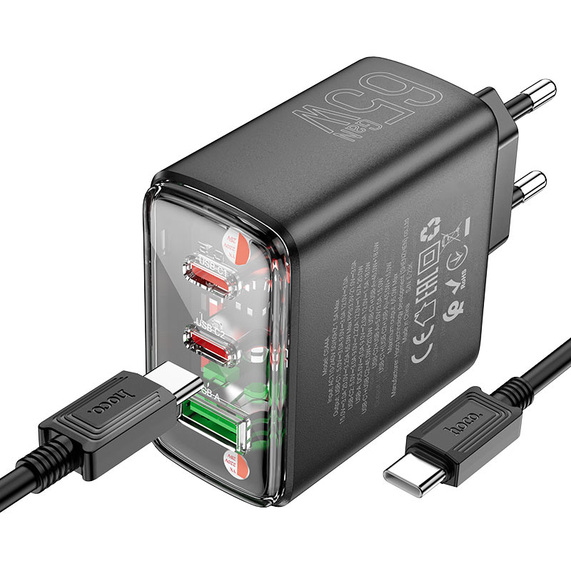 Wall charger “CS44A Smart” PD65W EU cable set