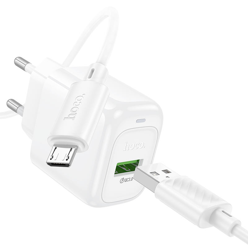 Wall charger “CS52A Surplus” QC3.0 EU cable set