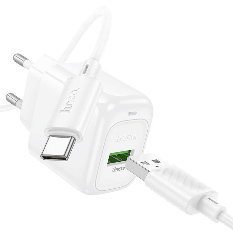 Wall charger “CS52A Surplus” QC3.0 EU cable set