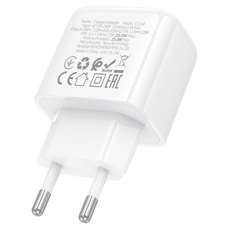 Wall charger “CS53A Surplus” PD25W EU cable set