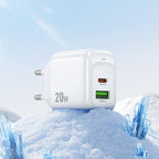 Wall charger “CS54A Surplus” PD20W + QC3.0 EU cable set