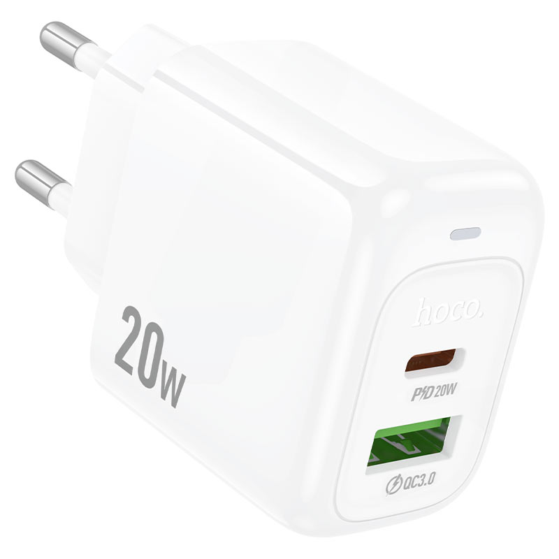 Wall charger “CS54A Surplus” PD20W + QC3.0 EU cable set