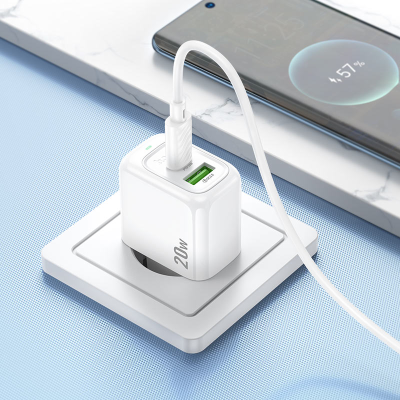 Wall charger “CS54A Surplus” PD20W + QC3.0 EU cable set