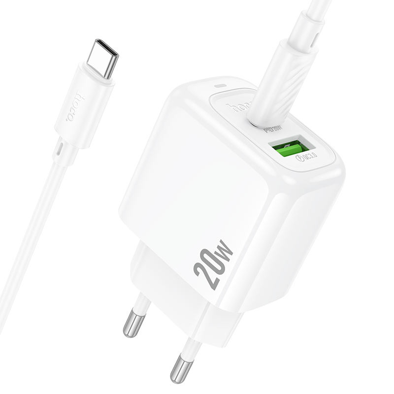 Wall charger “CS54A Surplus” PD20W + QC3.0 EU cable set