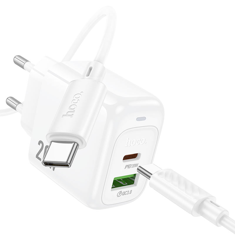 Wall charger “CS54A Surplus” PD20W + QC3.0 EU cable set