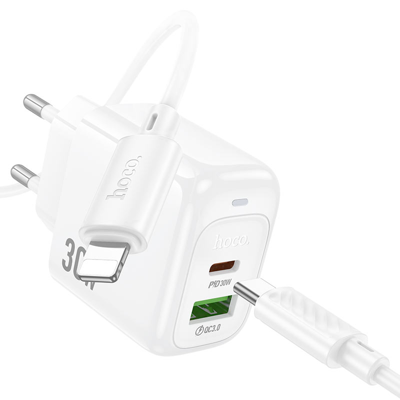 Wall charger “CS55A Surplus” PD30W + QC3.0 EU cable set
