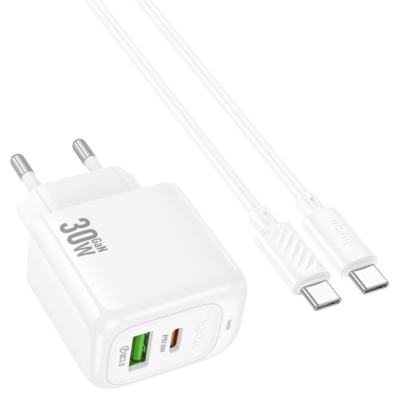 Wall charger “CS55A Surplus” PD30W + QC3.0 EU cable set
