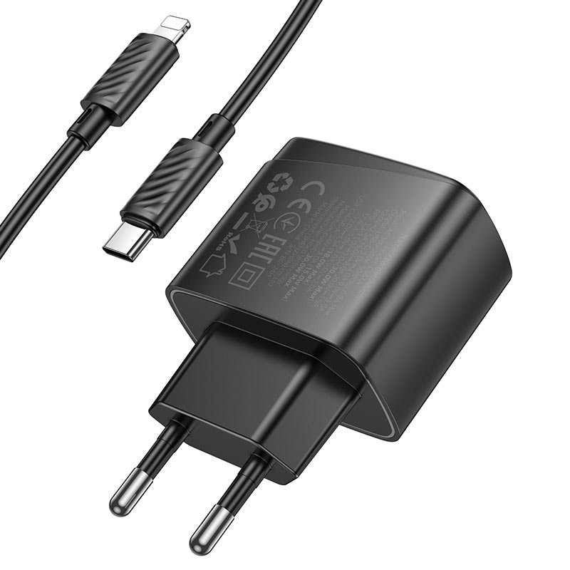 Wall charger “CS61A Bright” PD30W + QC3.0 EU cable set