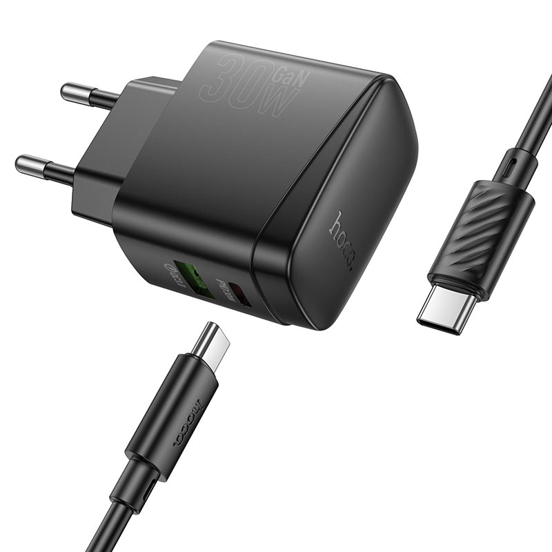 Wall charger “CS61A Bright” PD30W + QC3.0 EU cable set