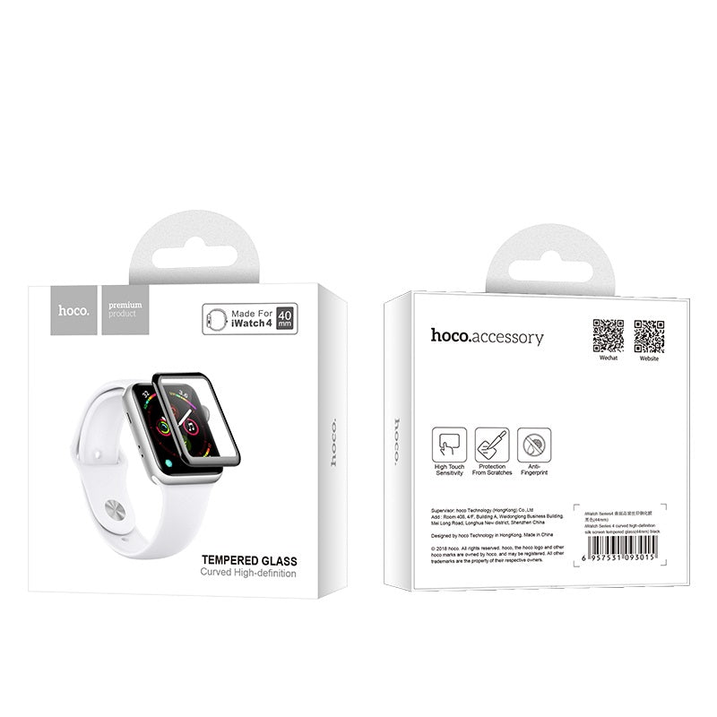 Screen protector for Apple Watch series 4 curved high definition 40 / 44mm