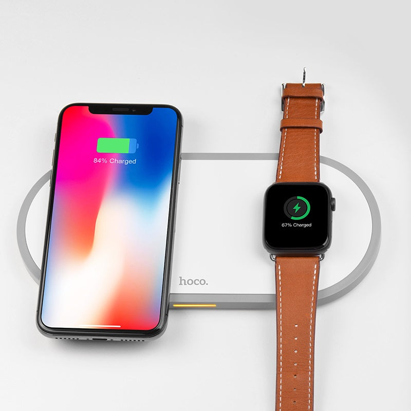 Wireless charger “CW20 Wisdom 2-in-1” tabletop charging dock