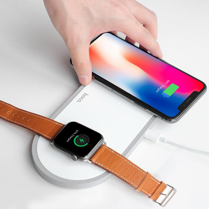 Wireless charger “CW20 Wisdom 2-in-1” tabletop charging dock