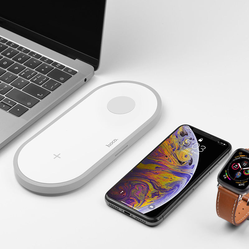 Wireless charger “CW20 Wisdom 2-in-1” tabletop charging dock