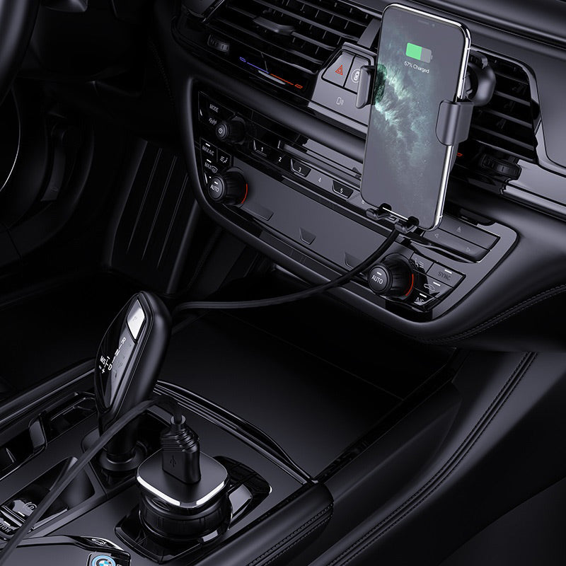 Car wireless charger “CW25 Delight” set with QC3.0 charger