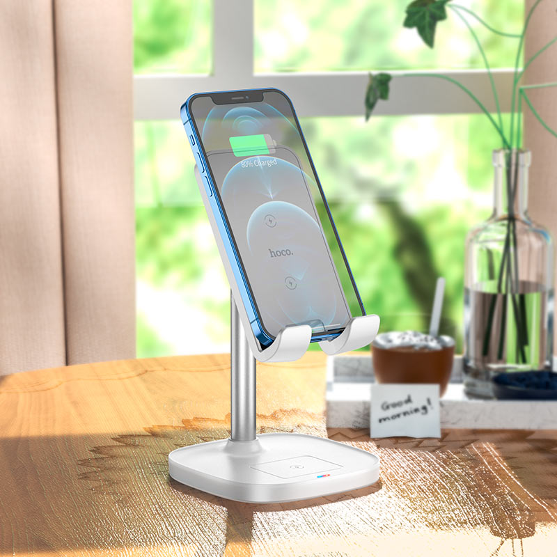 Tabletop wireless charging holder “CW37 Thorough” 2-in-1