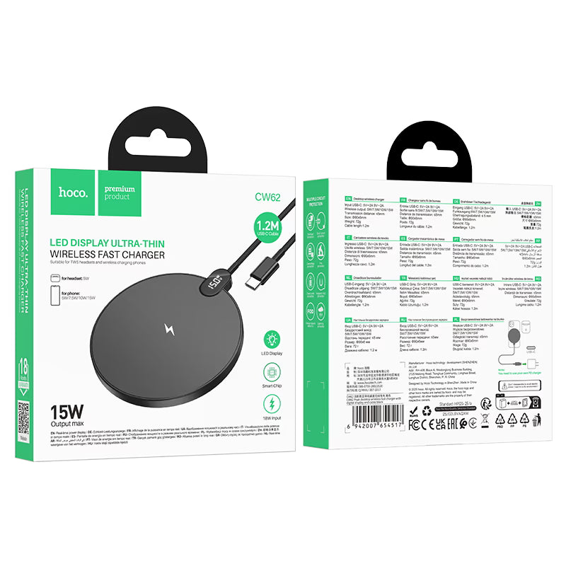 Wireless charger “CW62 Peak” 15W