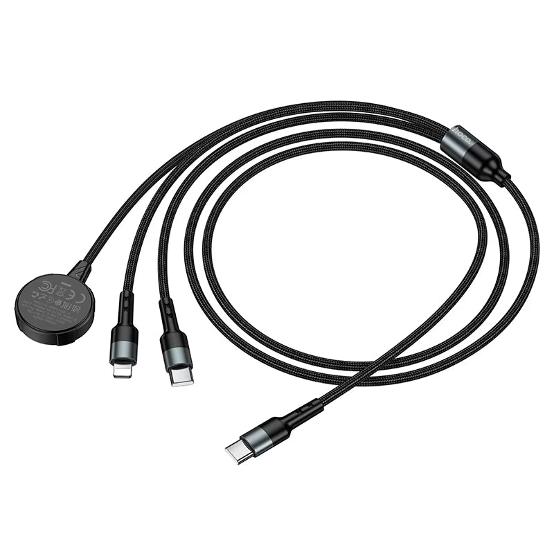 Wireless charger “CW64” 3-in-1 with charging cable