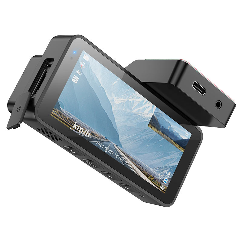Dash cam “DV12” 2K GPS dual channel driving recorder