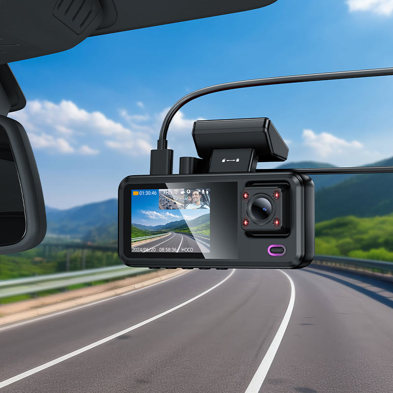 Dash cam “DV15” tri-channel driving recorder