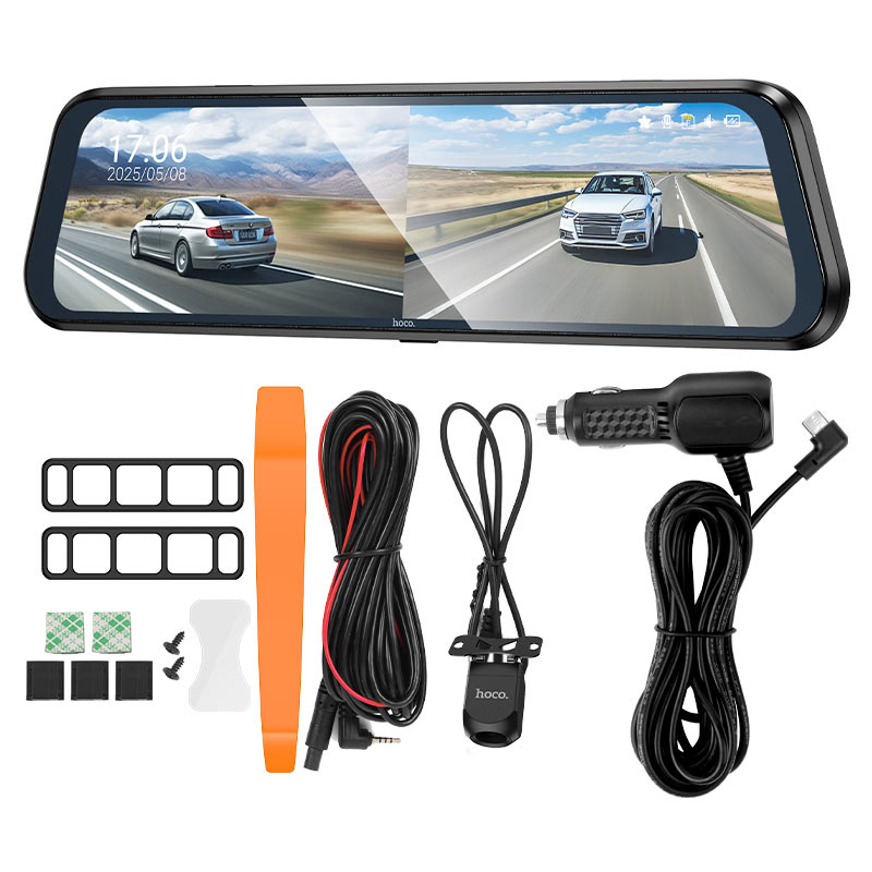 Dash cam “DV16” mirror dual channel driving recorder