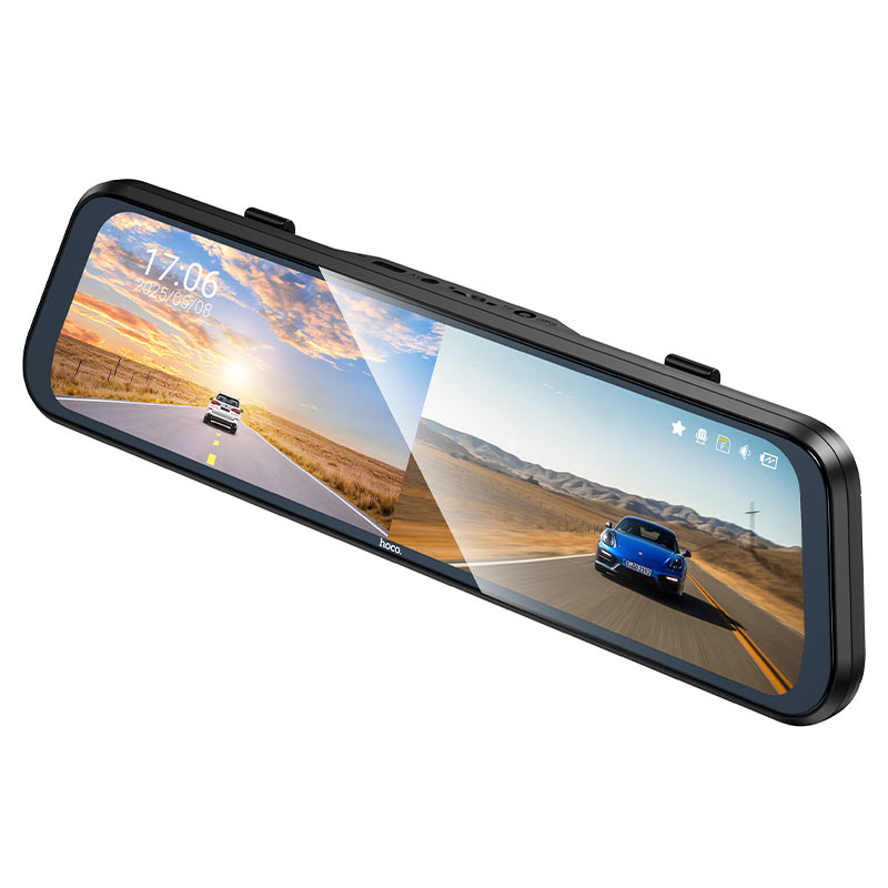Dash cam “DV16” mirror dual channel driving recorder