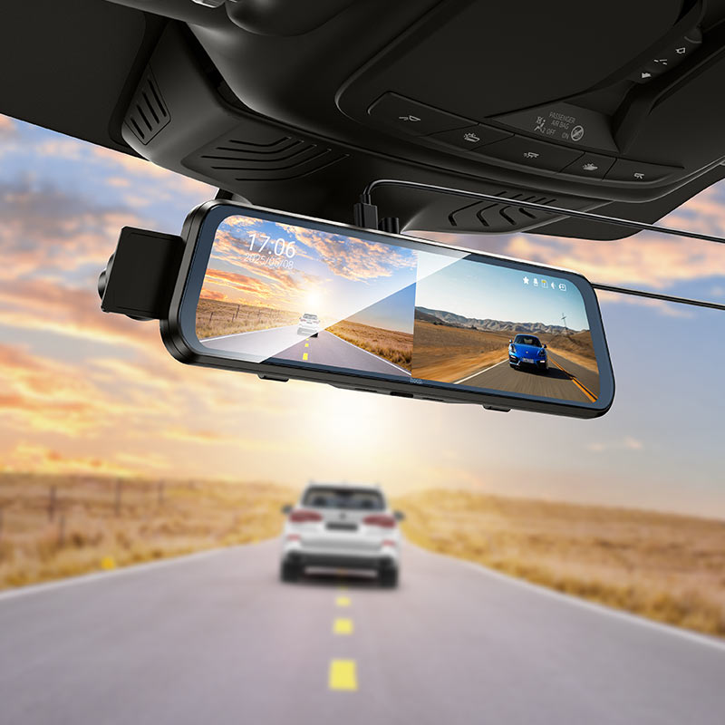 Dash cam “DV16” mirror dual channel driving recorder
