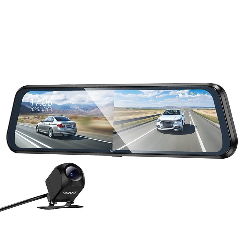 Dash cam “DV16” mirror dual channel driving recorder