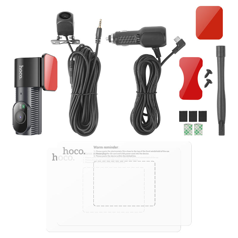 Dash cam “DV8” 2K + 720p dual channel driving recorder