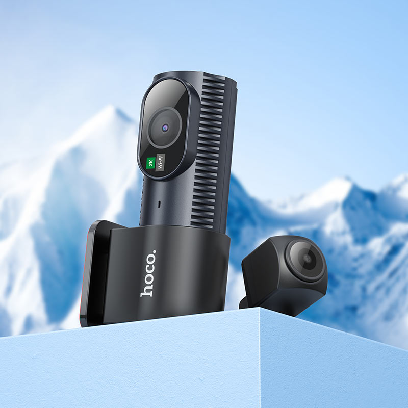 Dash cam “DV8” 2K + 720p dual channel driving recorder