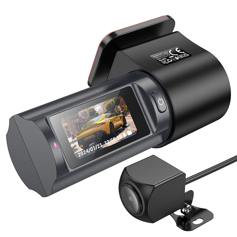 Dash cam “DV8” 2K + 720p dual channel driving recorder