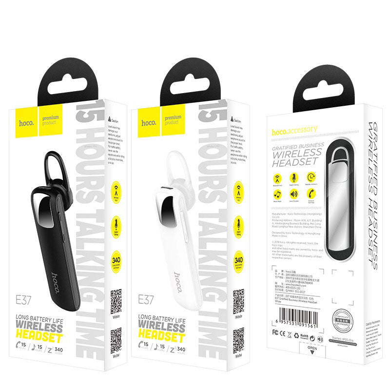 Wireless headset “E37 Gratified business” earphone with mic