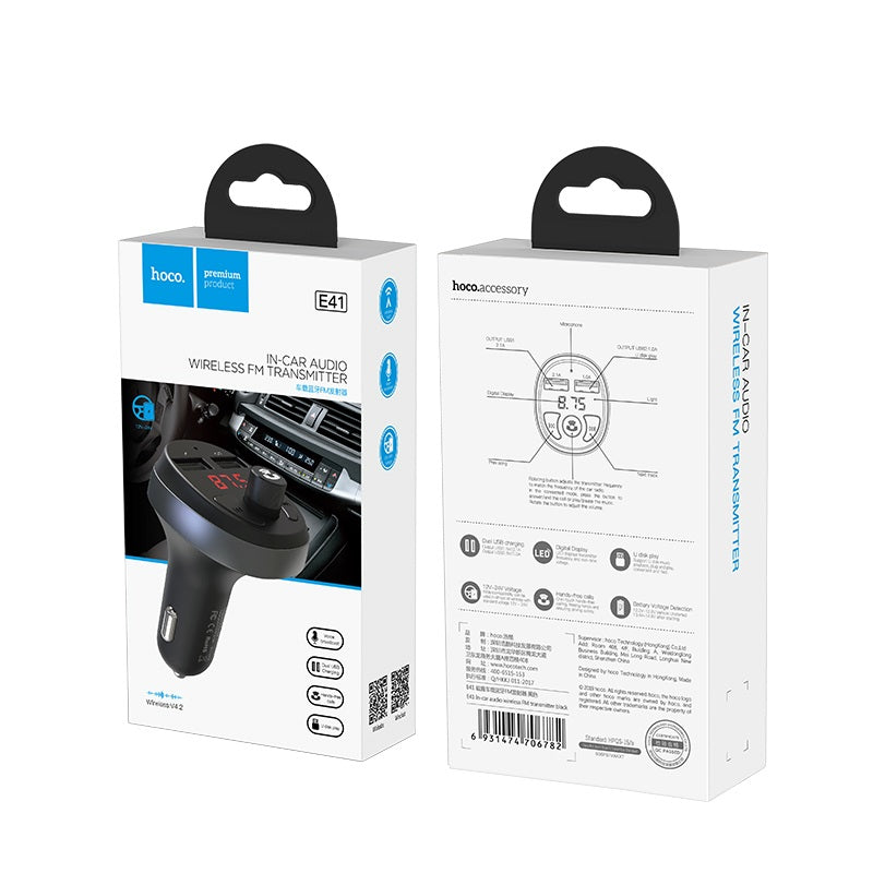 Car charger “E41” with FM transmitter