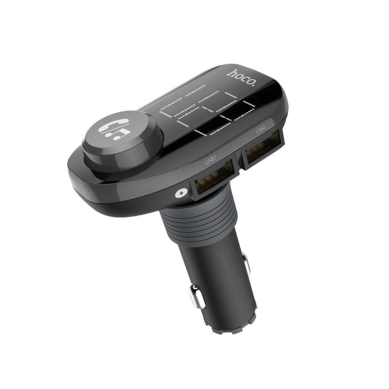Car charger “E45 Happy route” with wireless FM transmitter