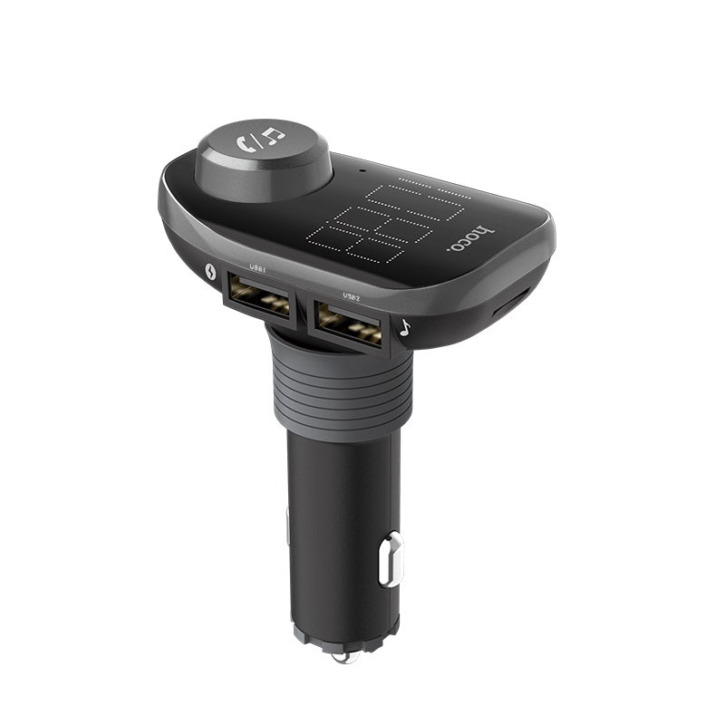 Car charger “E45 Happy route” with wireless FM transmitter
