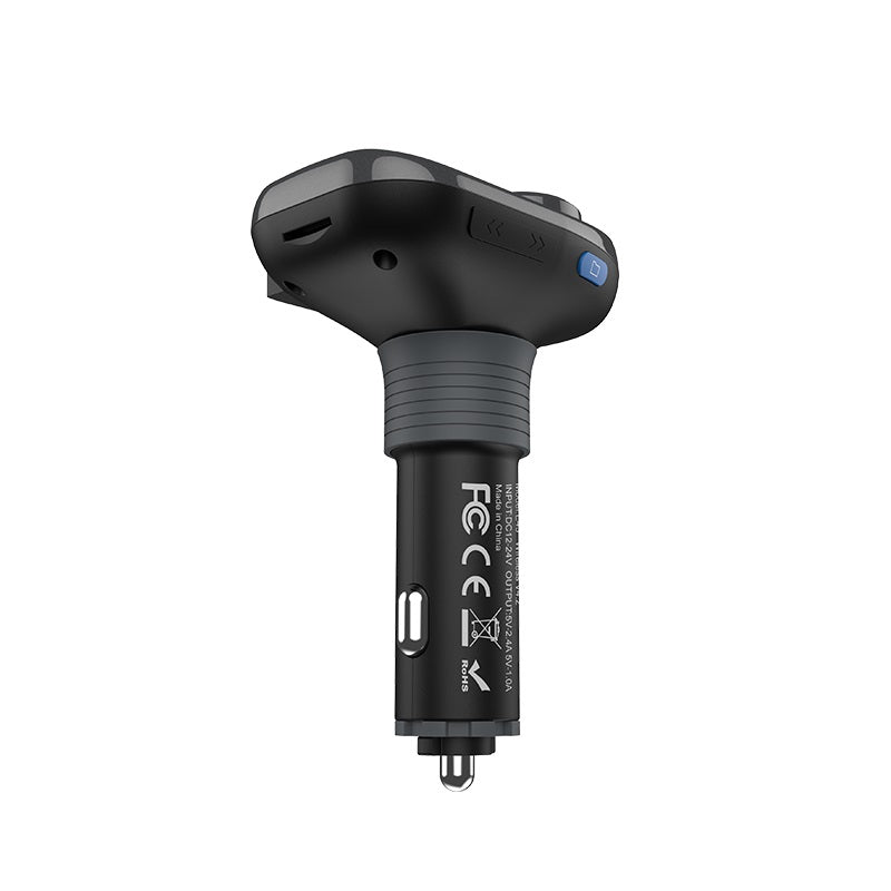Car charger “E45 Happy route” with wireless FM transmitter