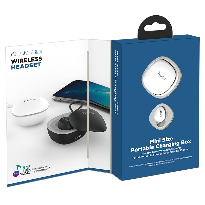 Wireless headset “E50 Wise mini” with charging case