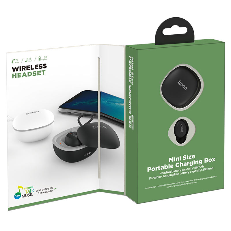 Wireless headset “E50 Wise mini” with charging case