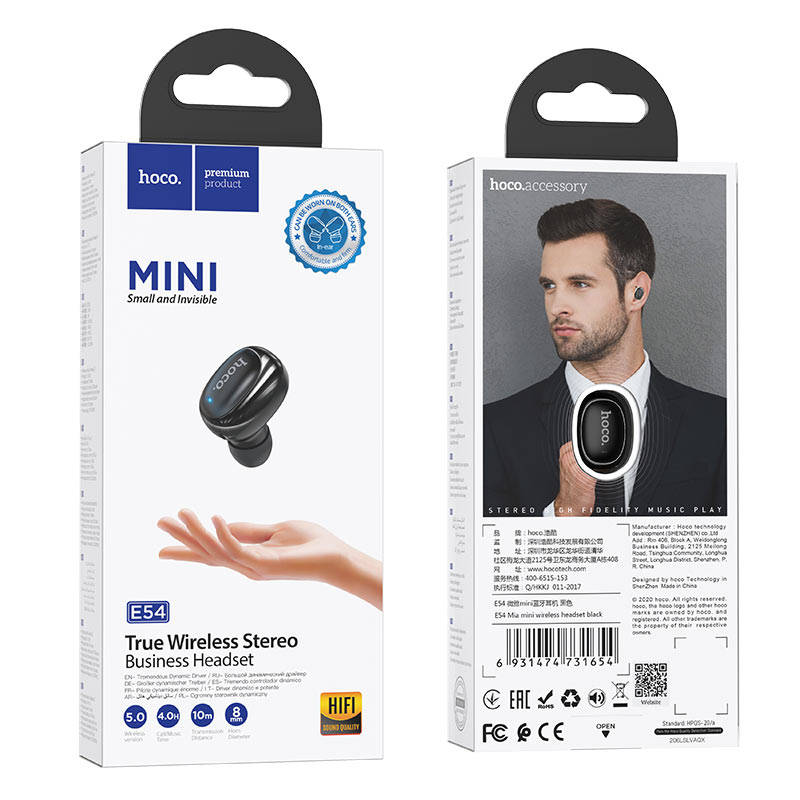 Wireless headset “E54 Mia mini” earphone with mic