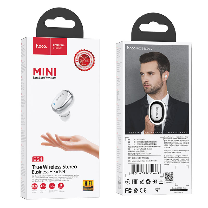 Wireless headset “E54 Mia mini” earphone with mic