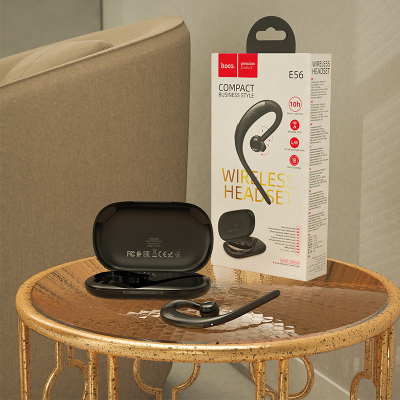 Wireless headset “E56 Shine” with charging case