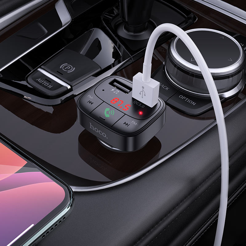 Car charger “E59 Promise” QC3.0 BT FM transmitter