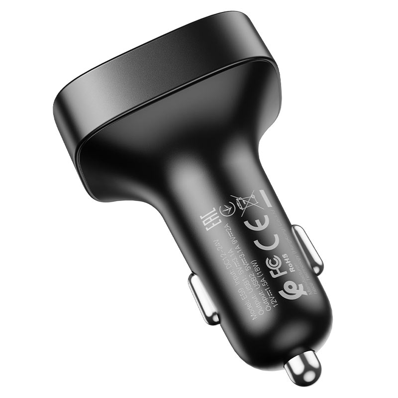 Car charger “E59 Promise” QC3.0 BT FM transmitter
