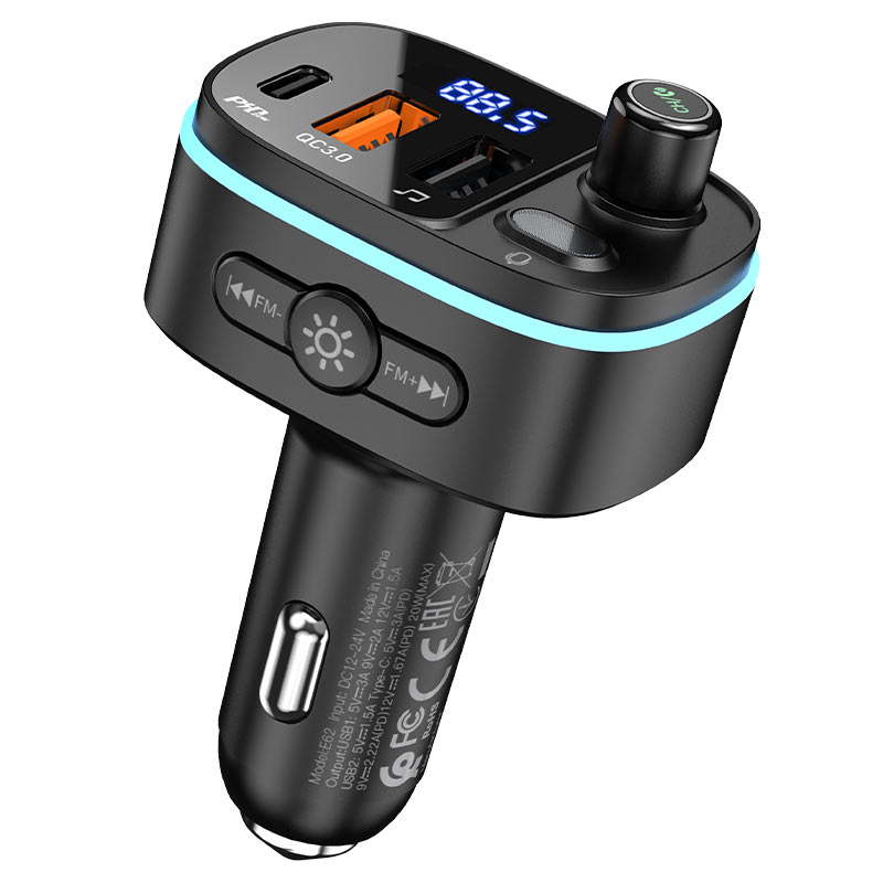 Car charger “E62 Fast” PD20W+QC3.0 BT FM transmitter