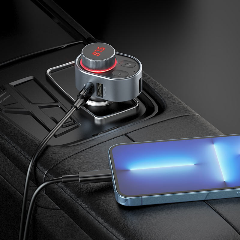 Car charger “E72 Alegria” PD30W with wireless FM transmitter