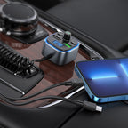 Car charger “E74 Energy” 2-in-1 with wireless FM transmitter